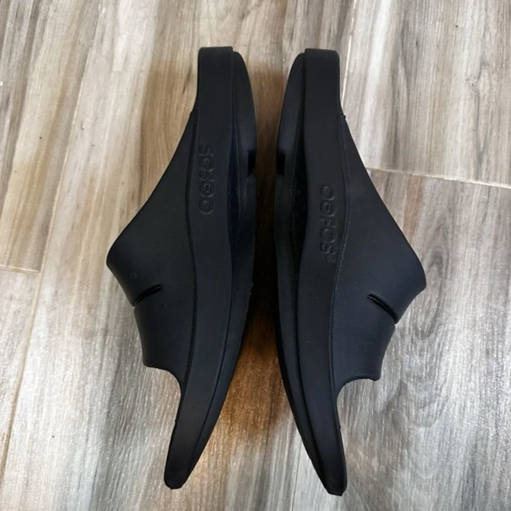 Oofos Ooahh Sandals Men's 13 Recovery Slip On Slide Black Travel‎ Comfort Summer